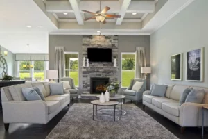 Sacksteder-LR-photo-mcf Area Rug on Hardwood Flooring | McSwain Carpets & Floors